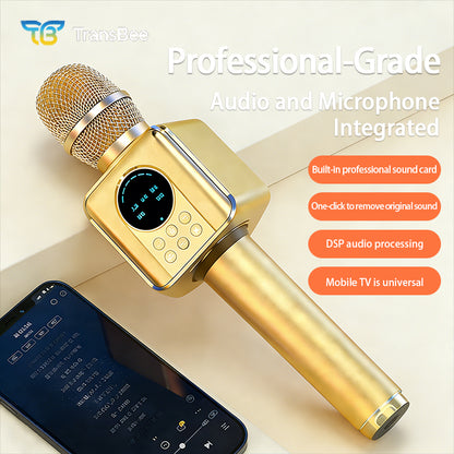 TOSING G5 Portable Karaoke Microphone with Speaker, 80W High-Power Sound, Bluetooth Handheld Mic for Parties, Singing, Home & Outdoor Use