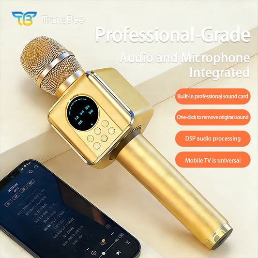 TOSING G5 Portable Karaoke Microphone with Speaker, 80W High-Power Sound, Bluetooth Handheld Mic for Parties, Singing, Home & Outdoor Use