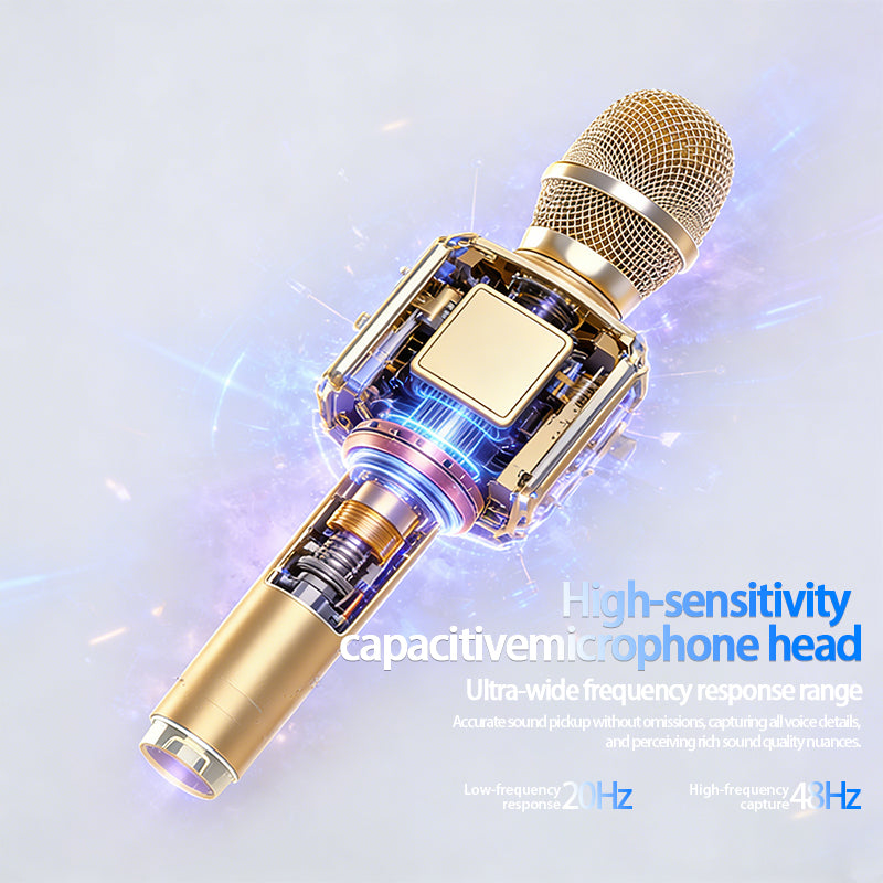 TOSING G5 Portable Karaoke Microphone with Speaker, 80W High-Power Sound, Bluetooth Handheld Mic for Parties, Singing, Home & Outdoor Use