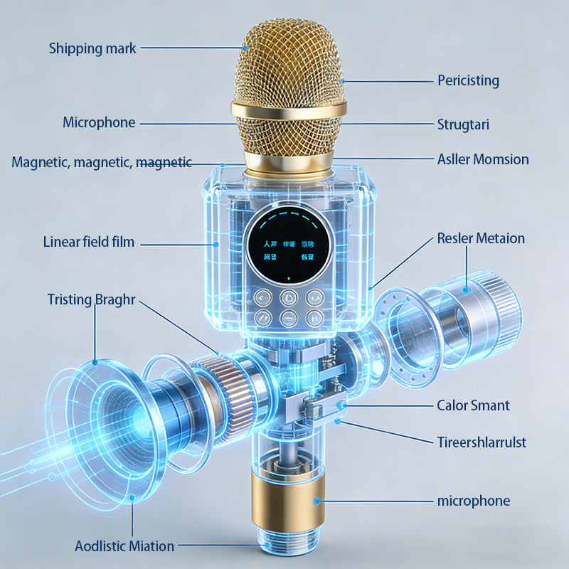 TOSING G5 Portable Karaoke Microphone with Speaker, 80W High-Power Sound, Bluetooth Handheld Mic for Parties, Singing, Home & Outdoor Use