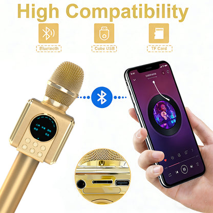 TOSING G5 Portable Karaoke Microphone with Speaker, 80W High-Power Sound, Bluetooth Handheld Mic for Parties, Singing, Home & Outdoor Use